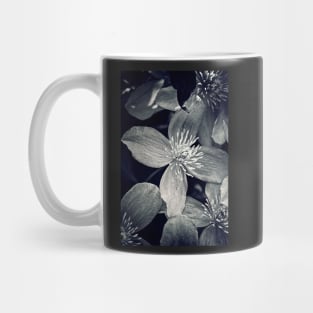 Clematis in Monochrome Mug